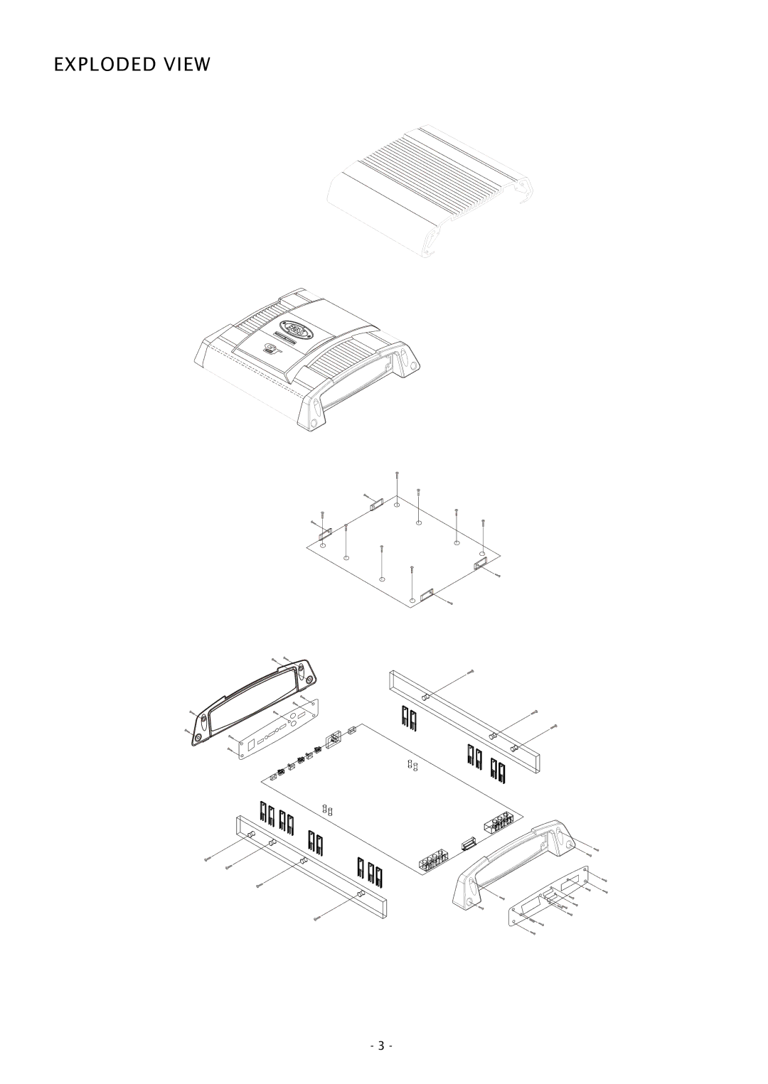 Boss Audio Systems GT480 service manual Exploded View 