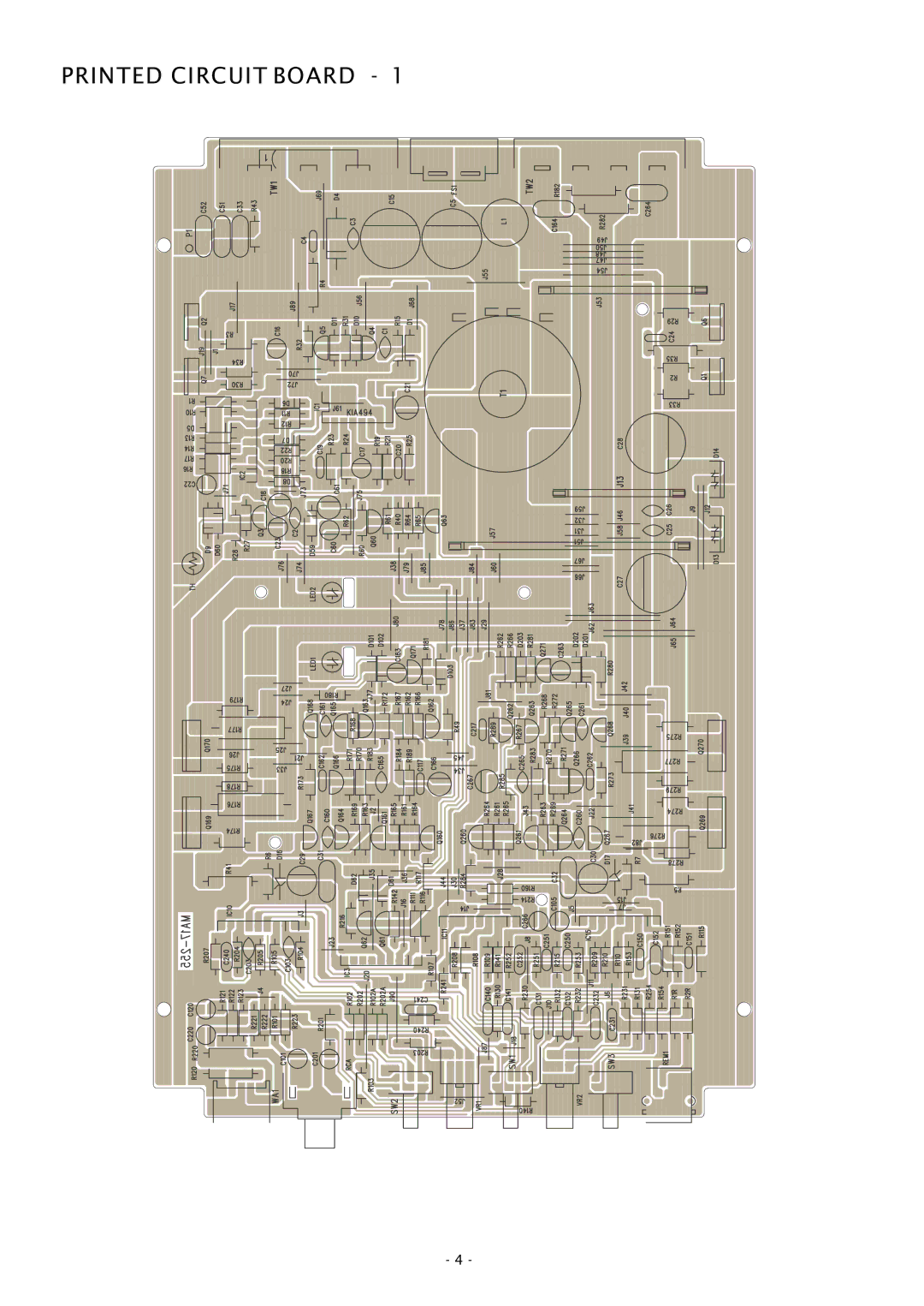 Boss Audio Systems GT580 service manual Printed Circuit Board 