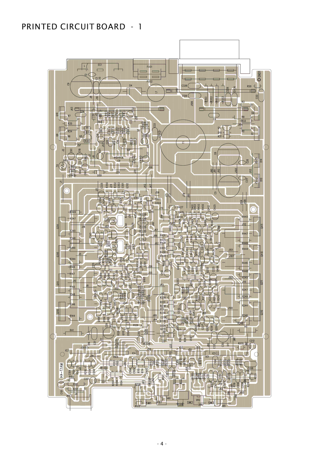 Boss Audio Systems GT780 service manual Printed Circuit Board 