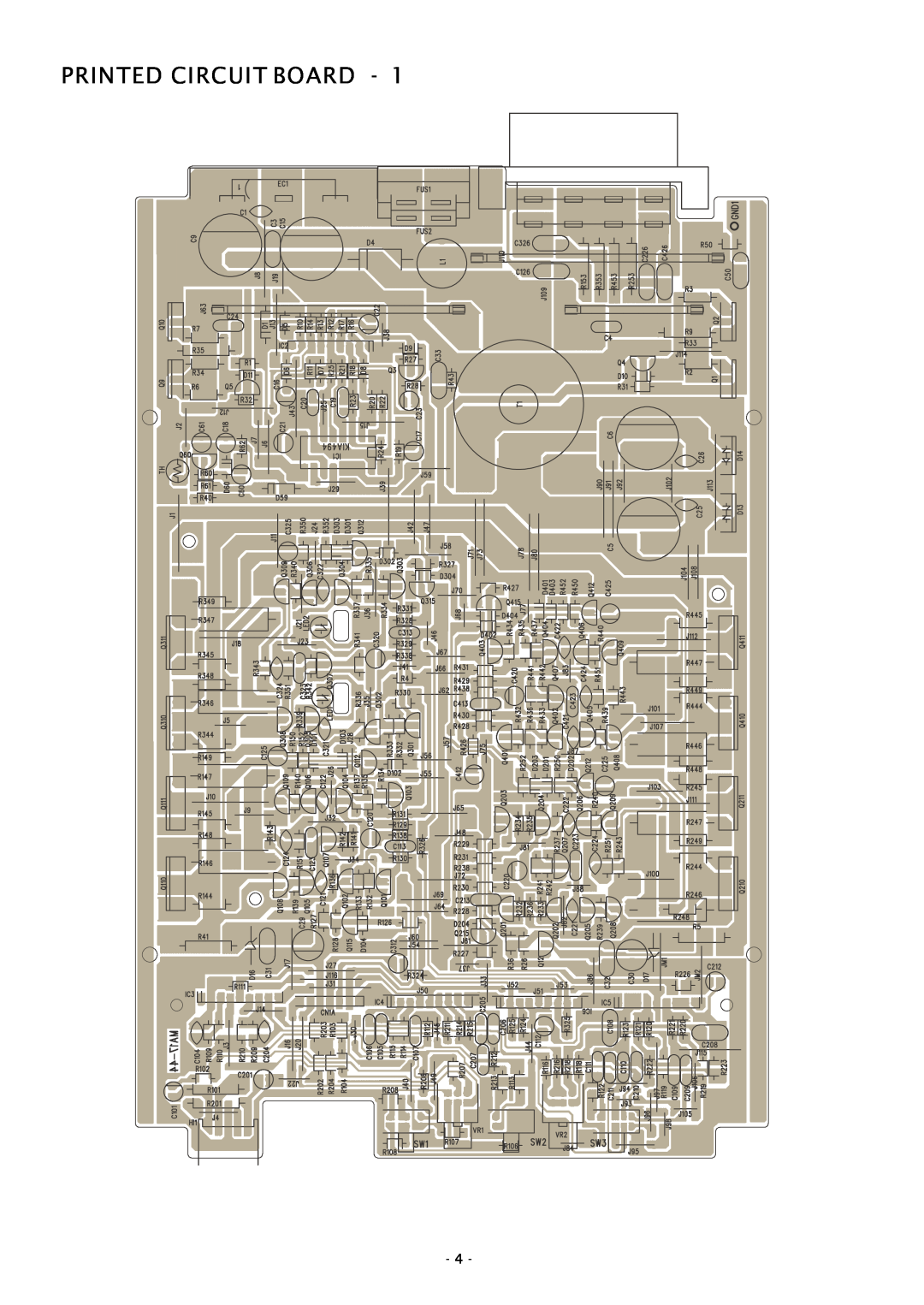 Boss Audio Systems GT780 service manual Printed Circuit Board 