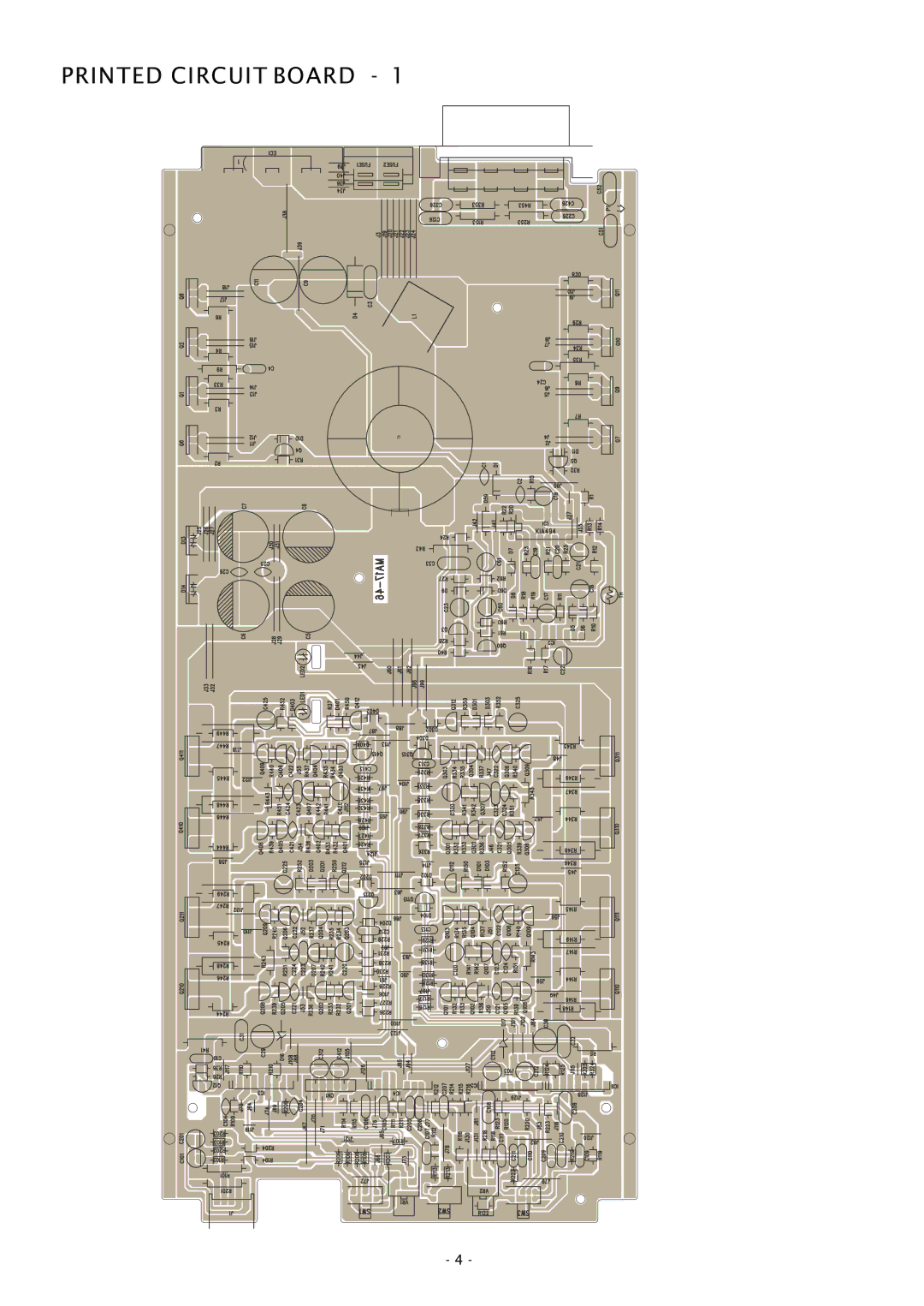 Boss Audio Systems GT880 service manual Printed Circuit Board 