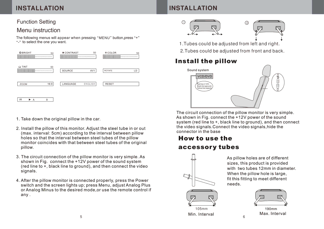 Boss Audio Systems HIR70TA, HIR70GR, HIR70BL manual Installation 