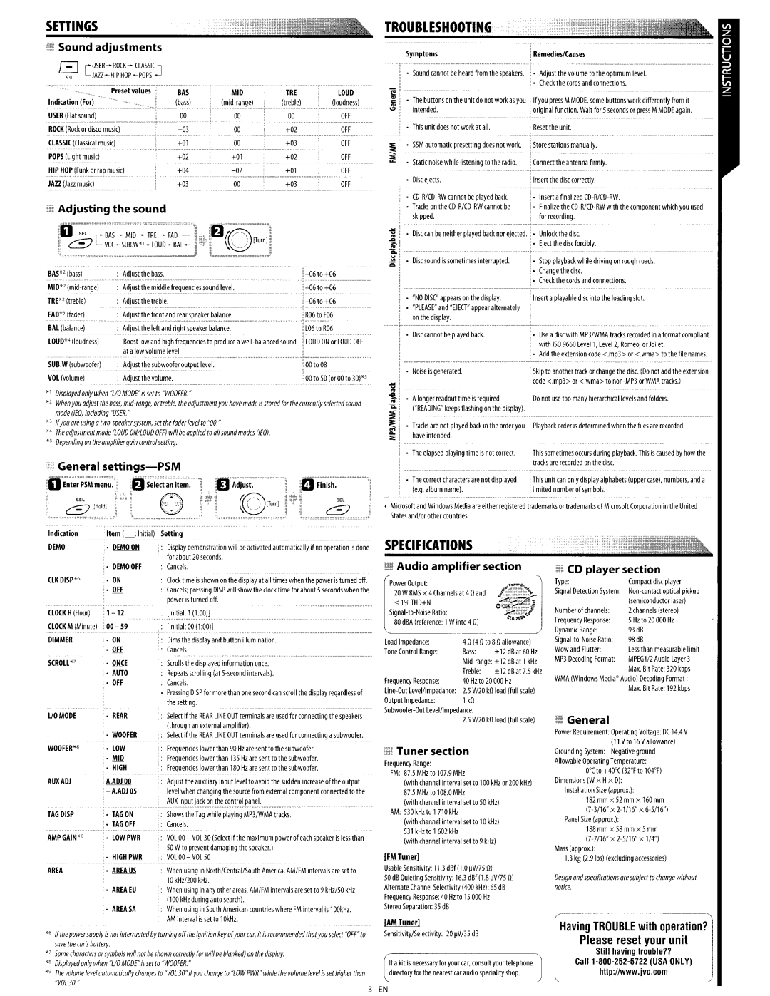 Boss Audio Systems KD-R210 user service ~F~ fader ~~, VOL i~olu~··-·-·~-·~···~, ~. ~~d number o~symbols 