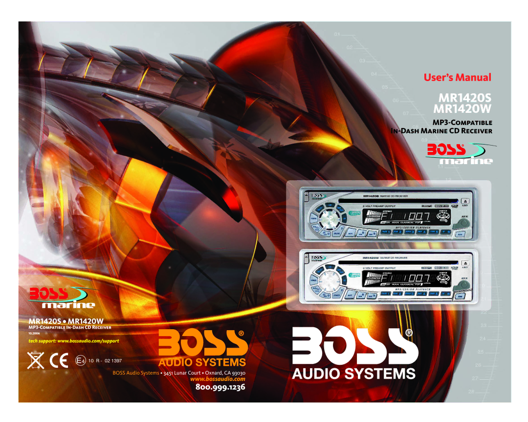 Boss Audio Systems mr1420s manual 