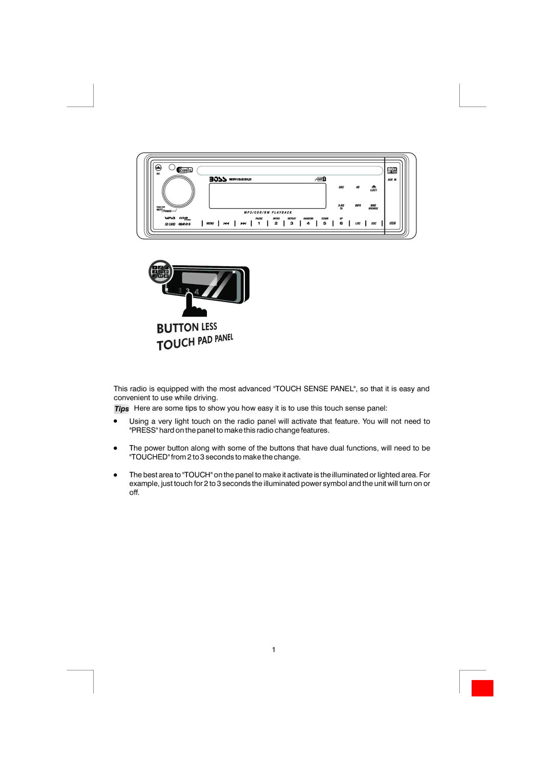 Boss Audio Systems MR1525UI manual 