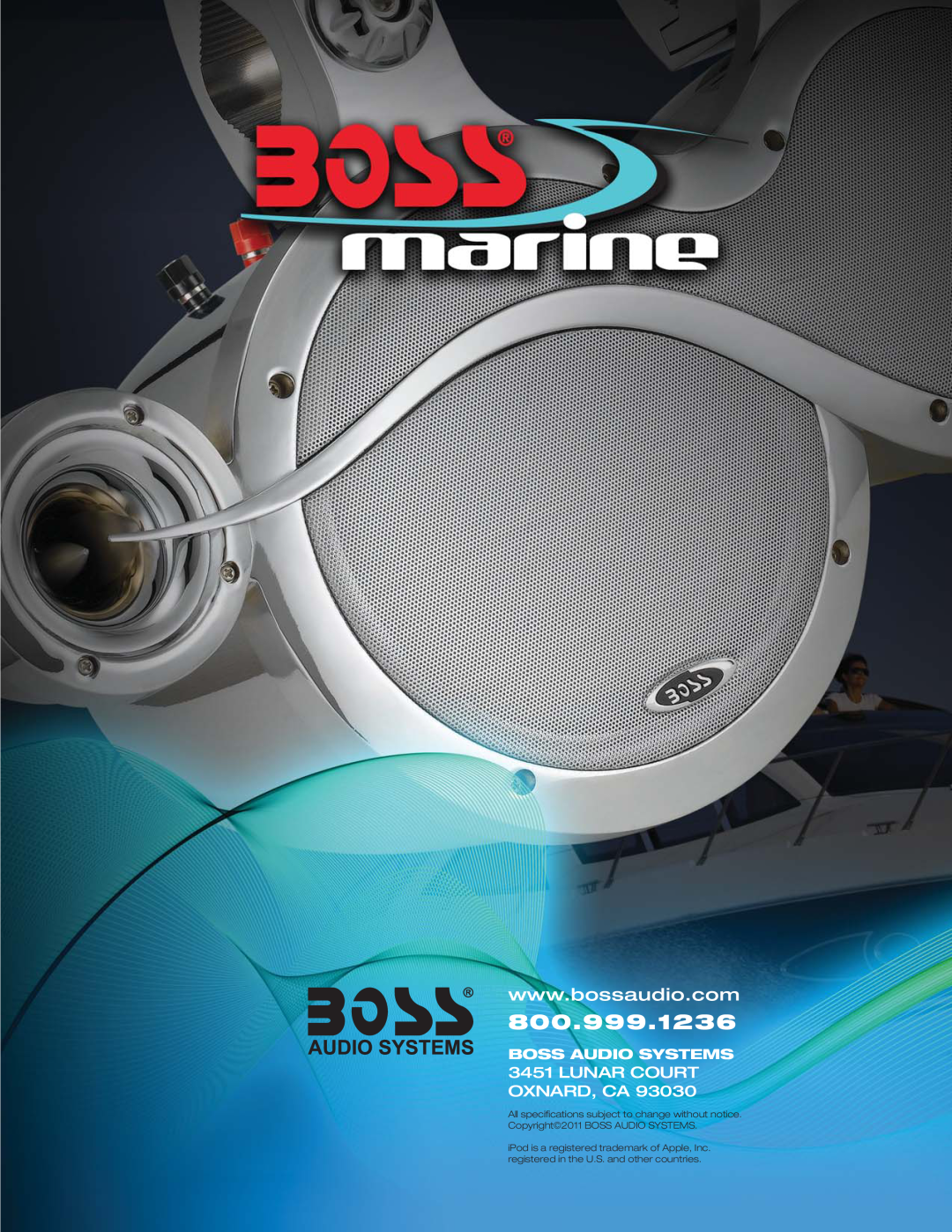 Boss Audio Systems MR2080W, MR1620W, MR1640W, MR1620S, MR1600W manual 800.999.1236, Lunar Court Oxnard, Ca, Boss Audio Systems 