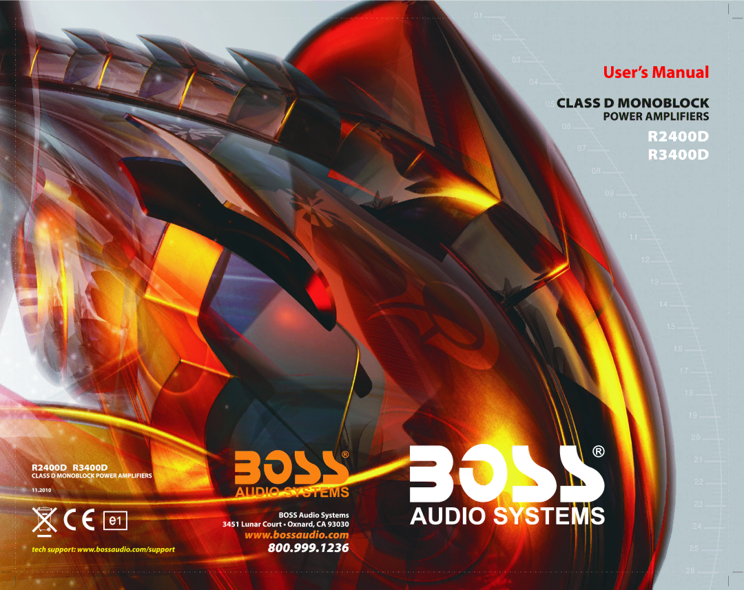Boss Audio Systems manual R2400D R3400D 