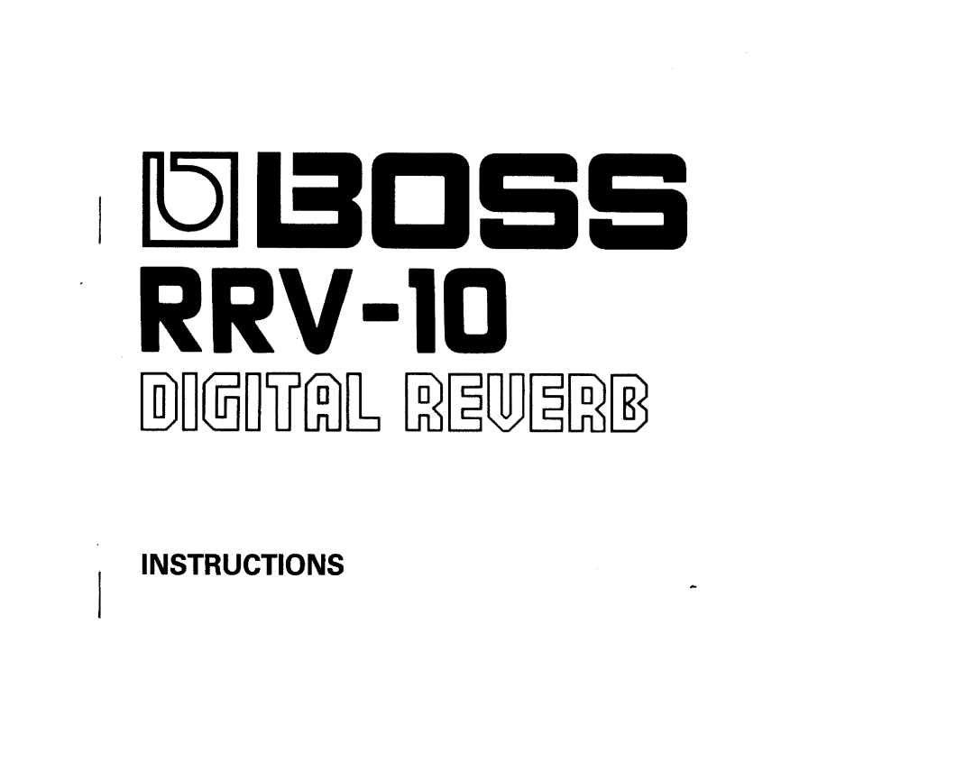 Boss Audio Systems RRV-10 manual 