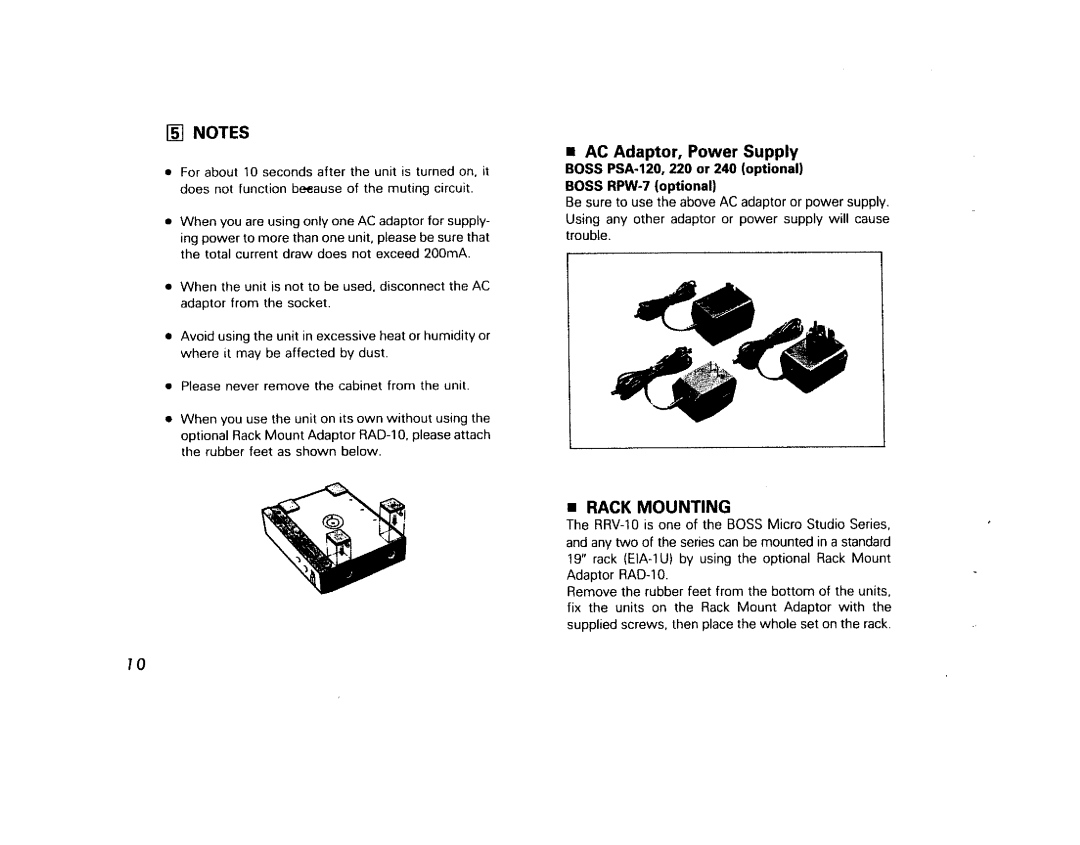 Boss Audio Systems RRV-10 manual 