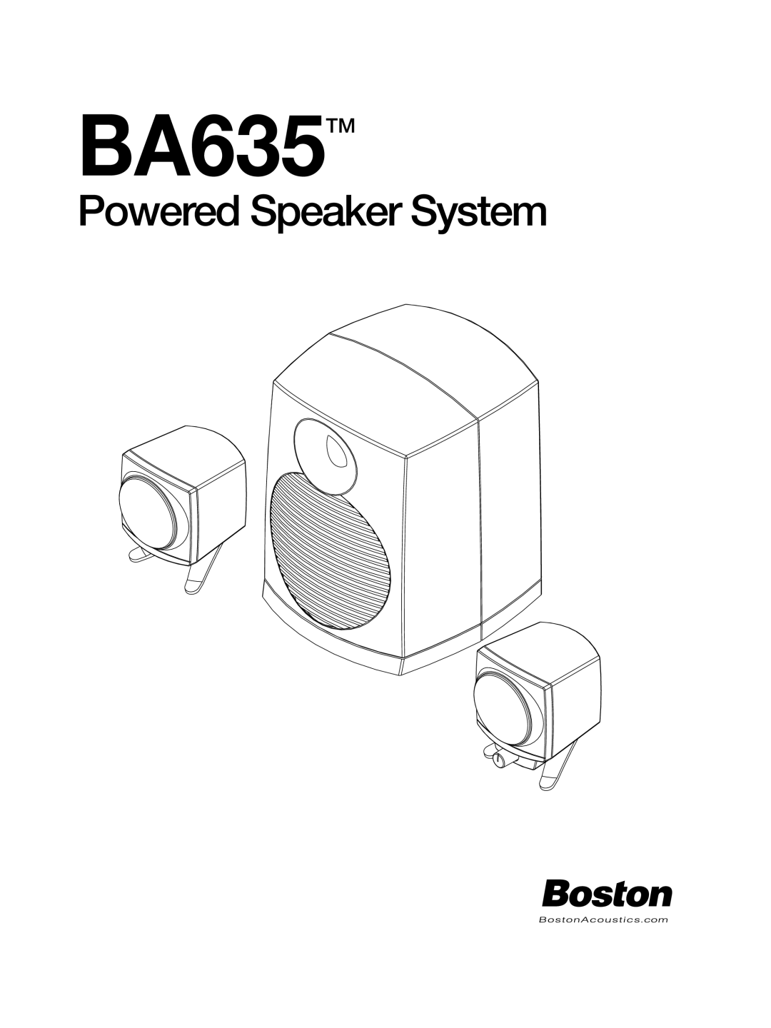 Boston Acoustics manual BA635TM 