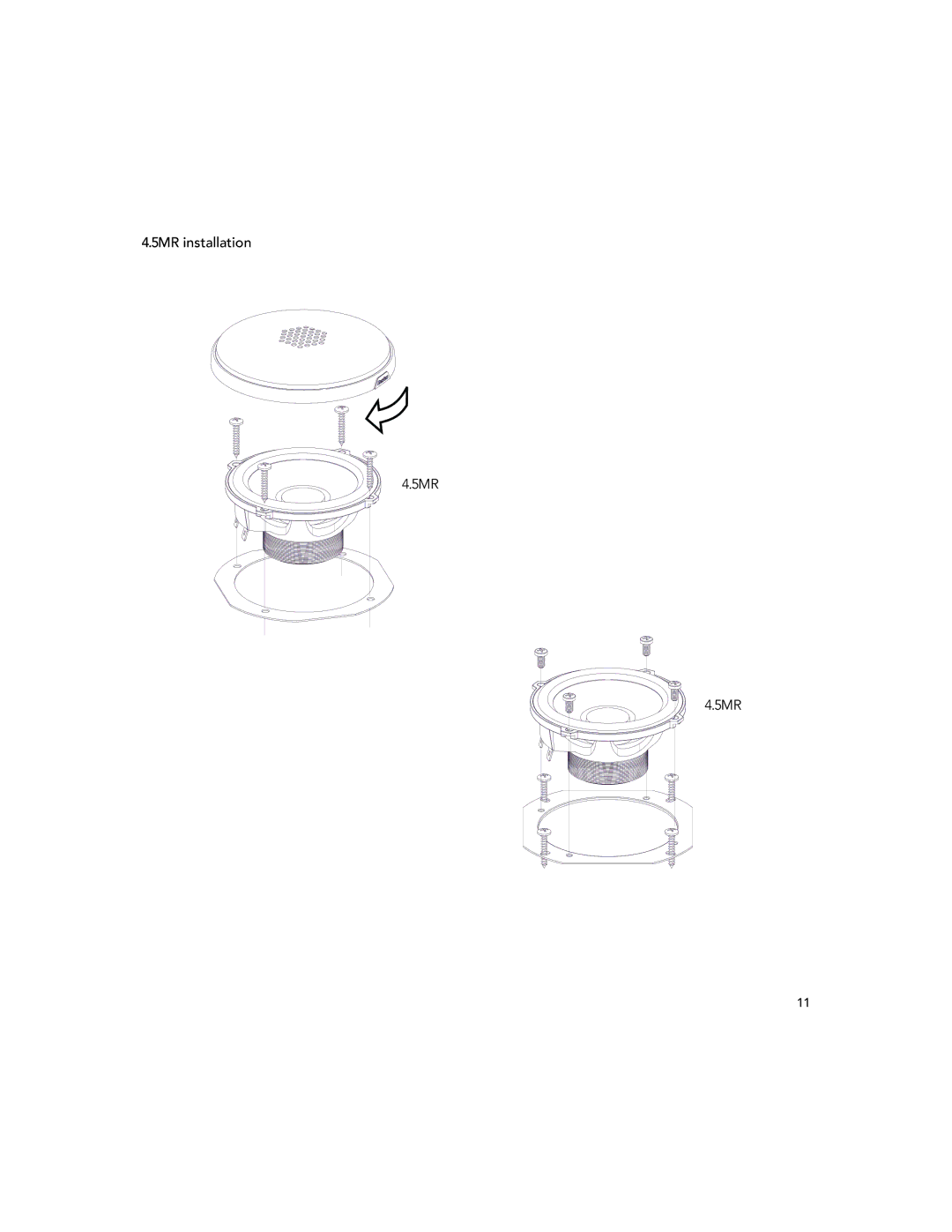 Boston Acoustics 4.5, 5.5, 6.53 installation manual 5MR installation 