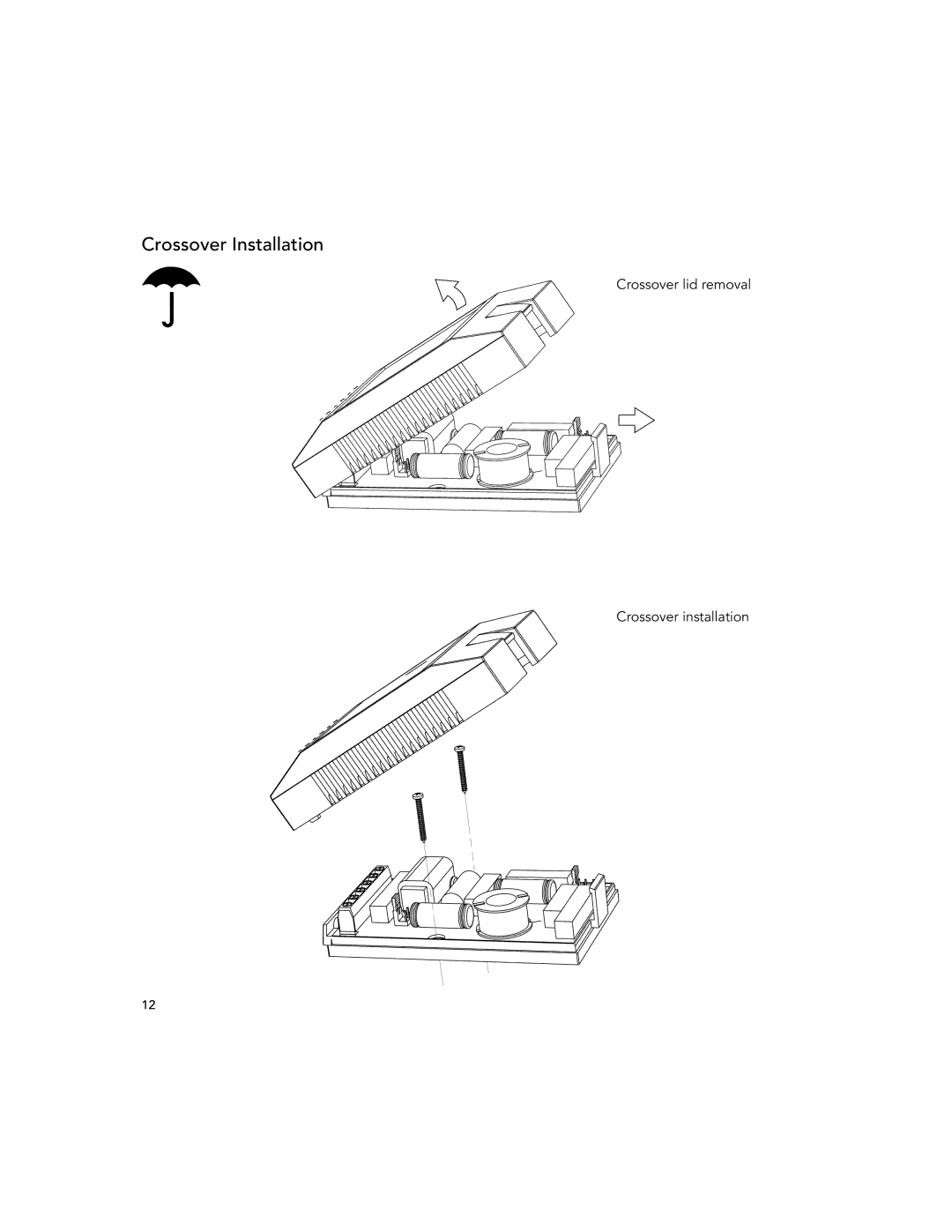 Boston Acoustics 5.5, 6.53, 4.5 installation manual Crossover Installation 