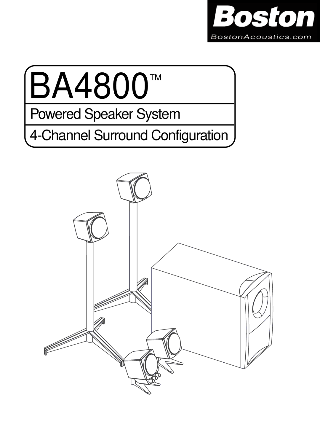 Boston Acoustics manual BA4800TM 