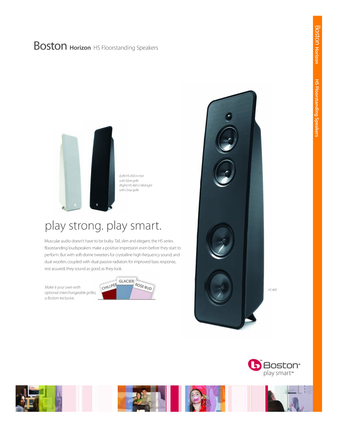 Boston Acoustics Floorstanding Speaker manual Play strong. play smart 