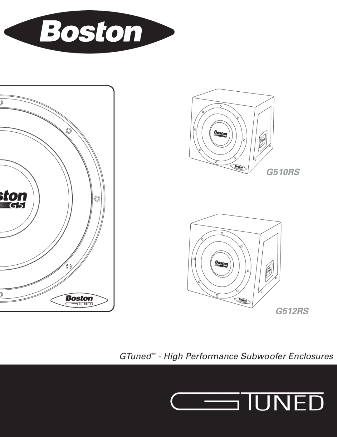 Boston Acoustics manual G510RS G512RS 