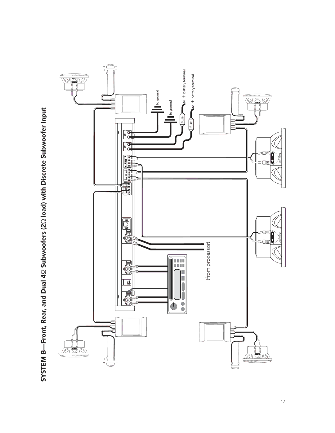 Boston Acoustics GT-50 manual From processor 