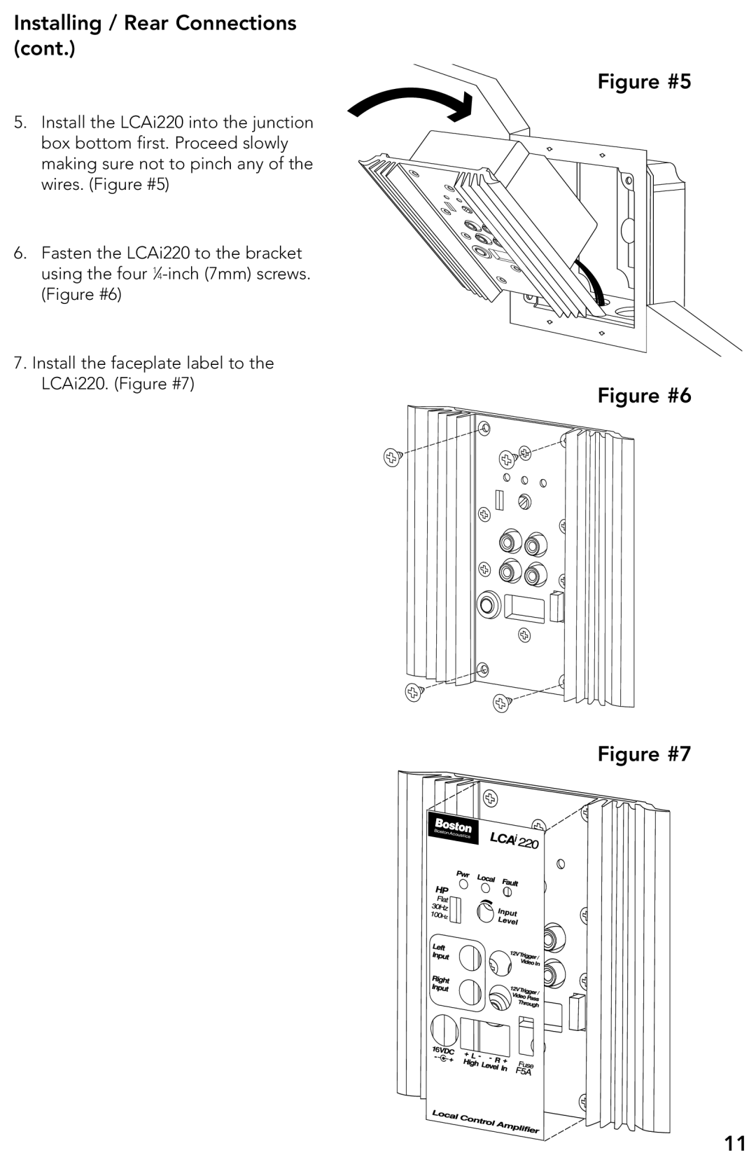 Boston Acoustics LCAi220 manual Figure #5 