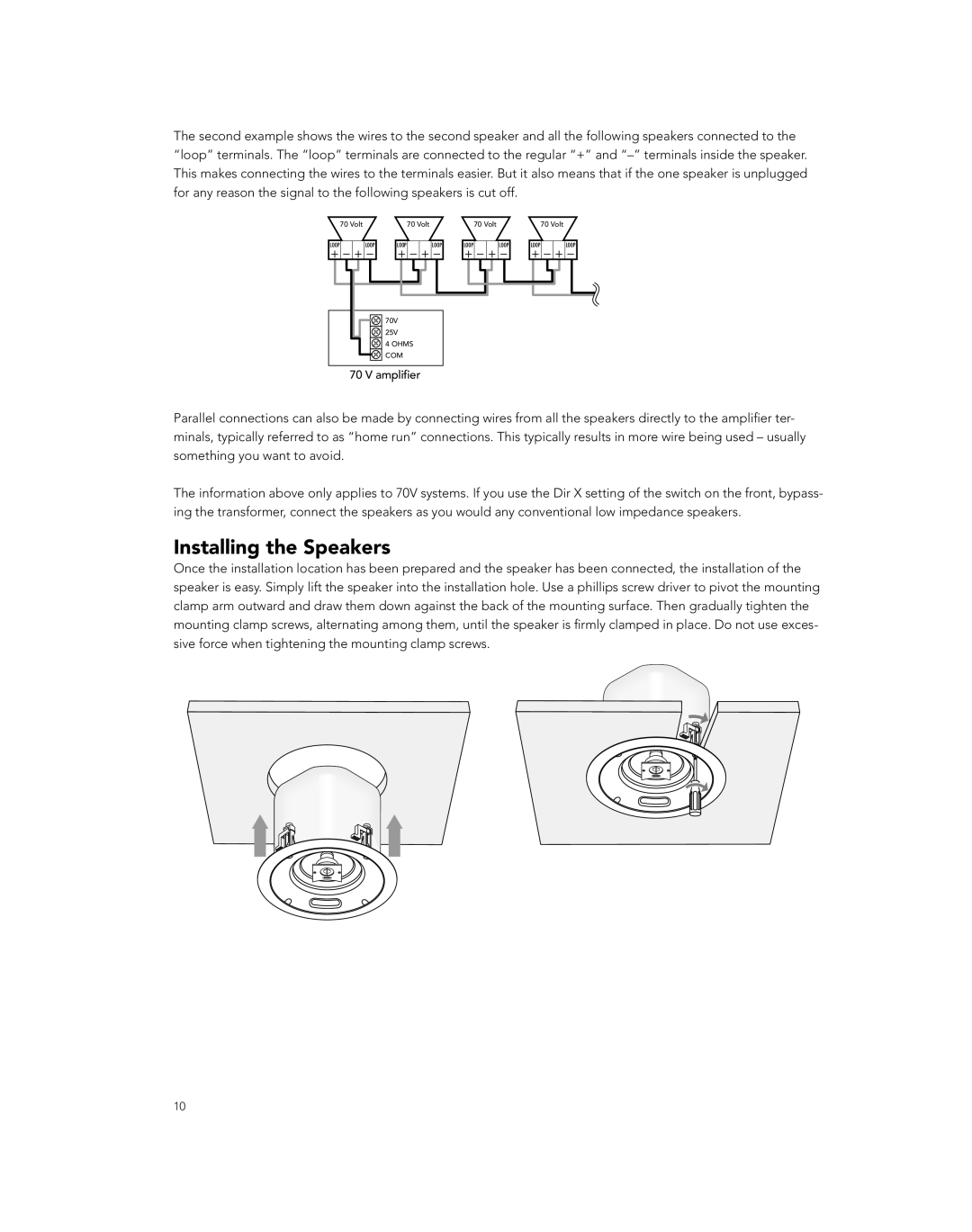 Boston Acoustics PRI685CV, PRI85SUBCV, PRI665CV owner manual Installing the Speakers 