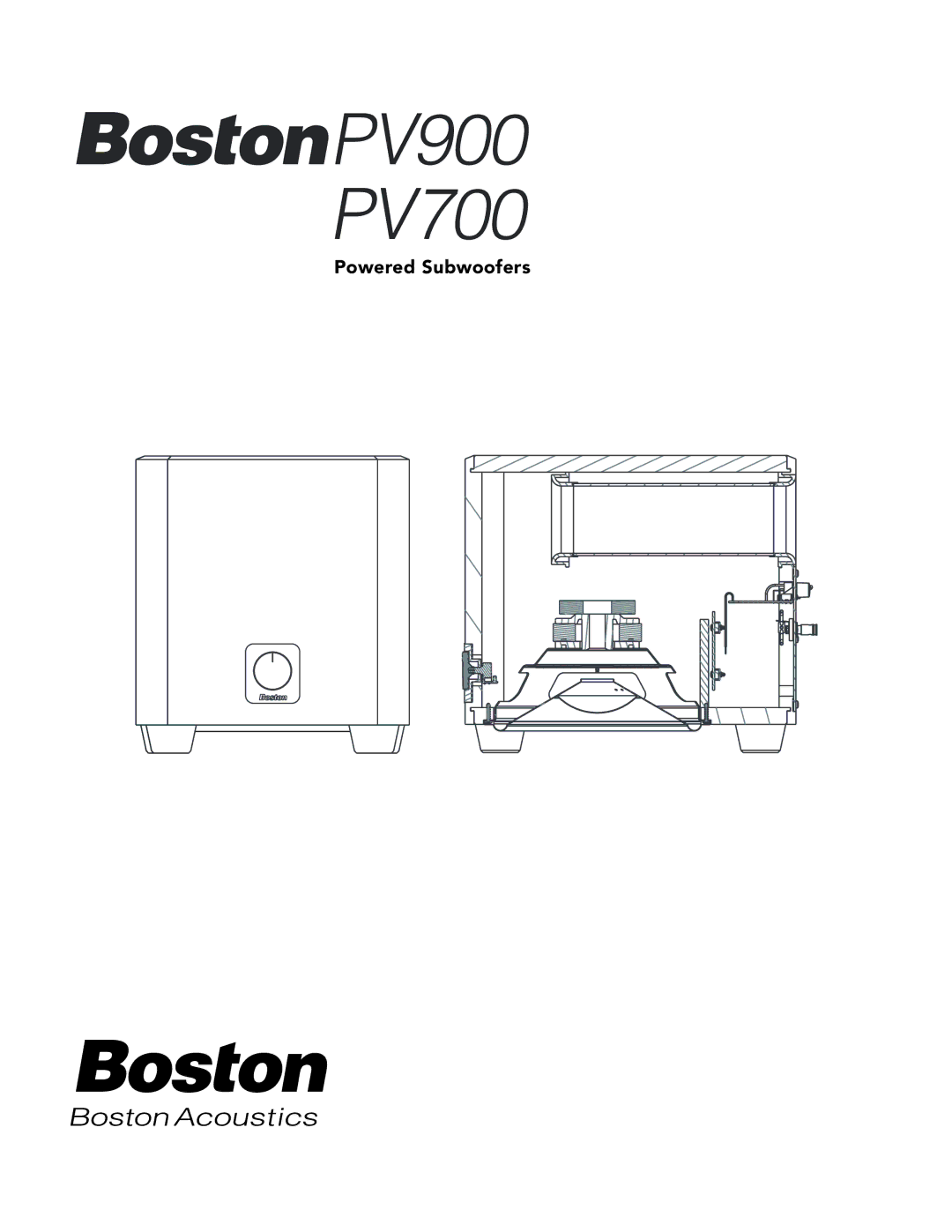 Boston Acoustics manual PV900 PV700 