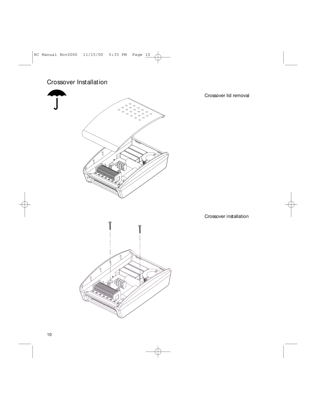 Boston Acoustics RC820, RC520, RC620, RC420 installation manual Crossover Installation 