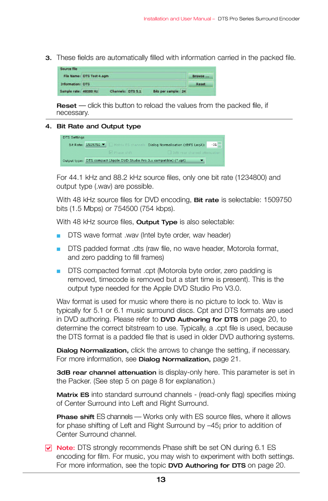 Boston Acoustics VOYAGERPRO user manual Bit Rate and Output type 