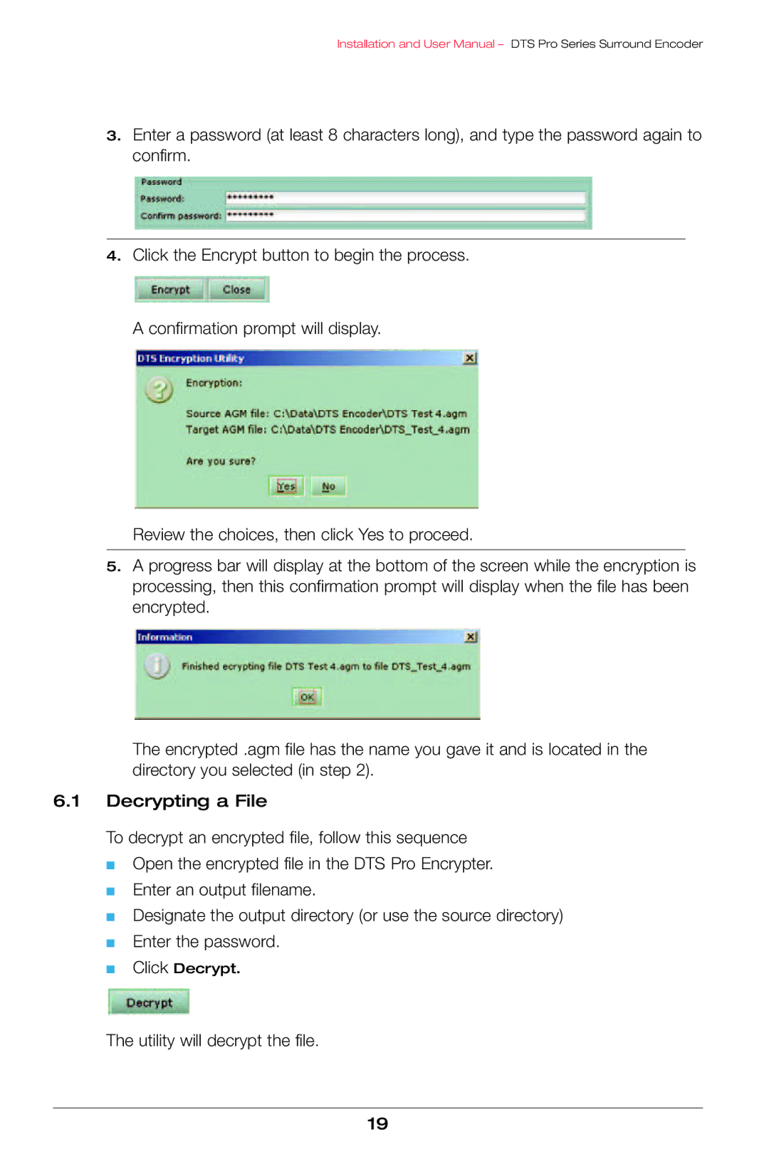 Boston Acoustics VOYAGERPRO user manual Utility will decrypt the file 