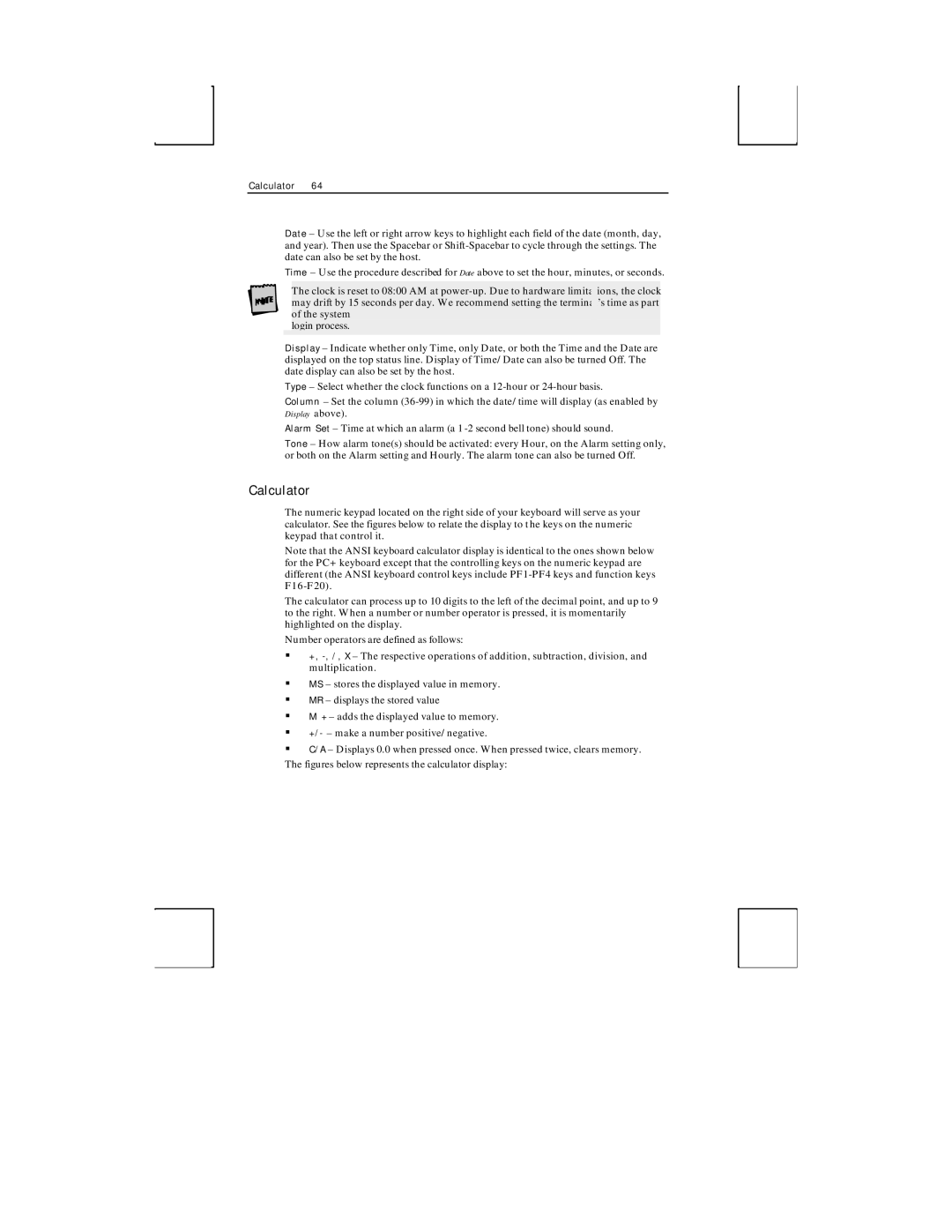 Boundless Technologies ADDS 3153 ASCII manual Calculator 