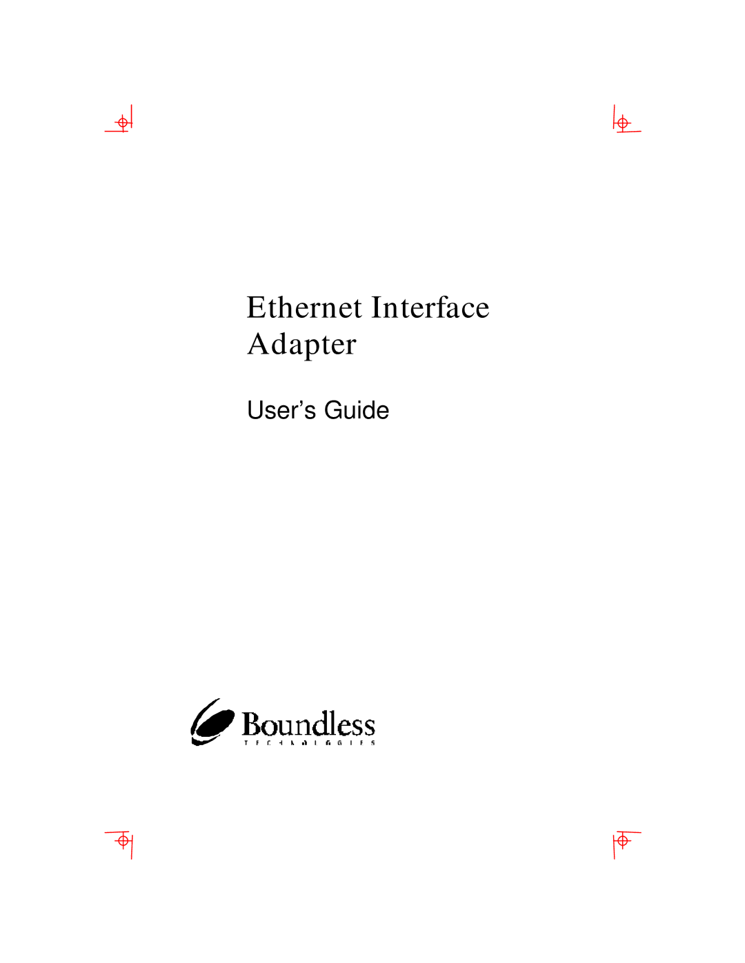 Boundless Technologies Ethernet Interface Adapter manual 