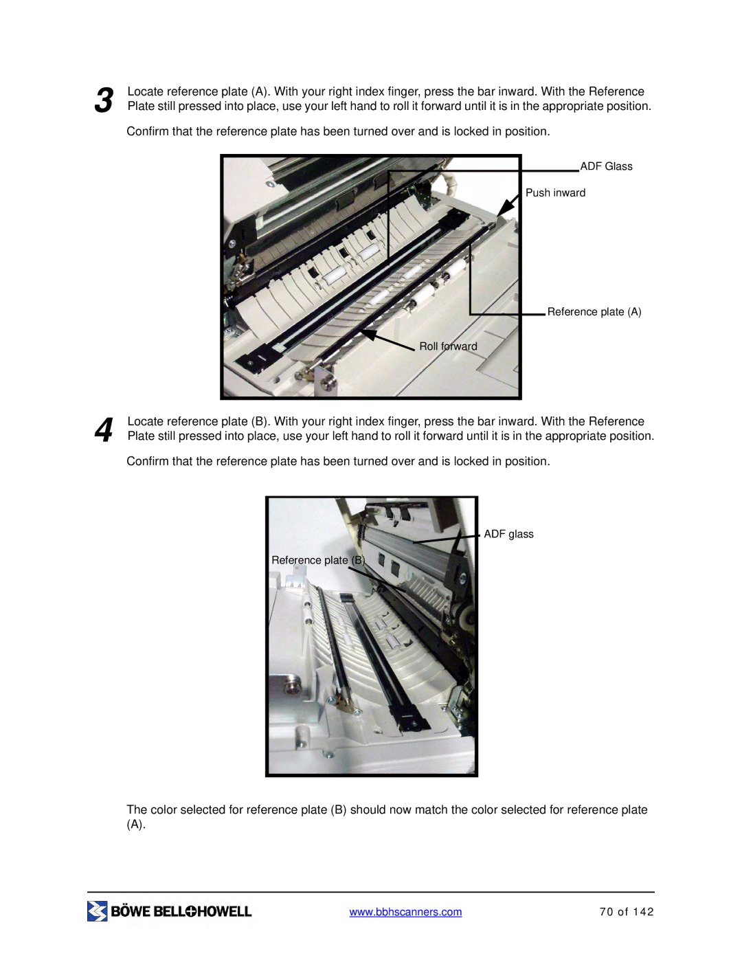 Bowe, Bell + Howell S006830 manual Push inward 