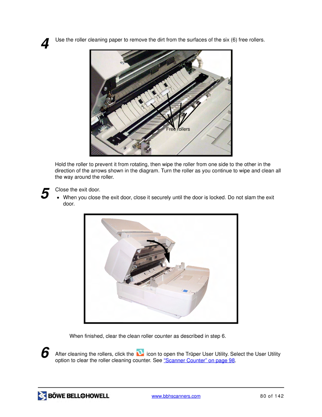 Bowe, Bell + Howell S006830 manual Rollers 