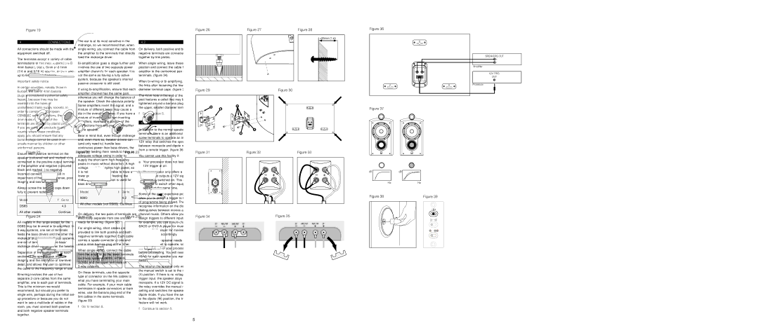 Bowers & Wilkins 805S, HTM4S, HTM3S, DS8, HTM1D, HTM2D, 803S, 802D, 803D, 801D, 804S, SCMS manual 4CONNECTIONS, Model Go to 800D 