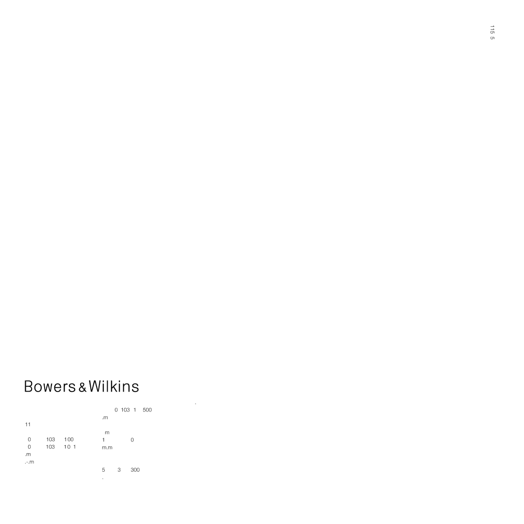 Bowers & Wilkins 802, 800 manual 