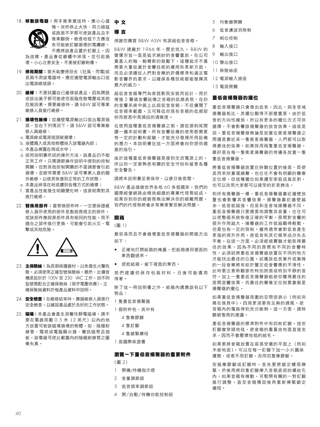 Bowers & Wilkins ASWCM owner manual 