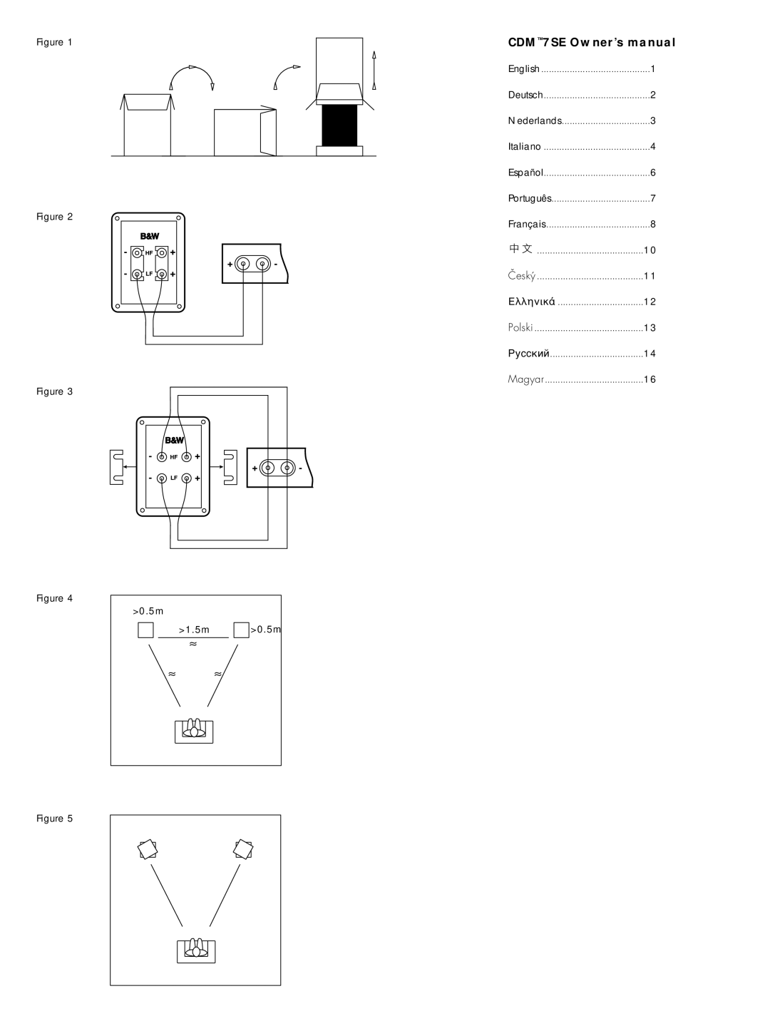 Bowers & Wilkins CDM7 SE owner manual ≈ ≈ 