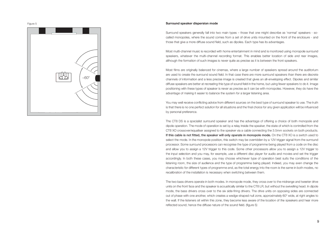 Bowers & Wilkins CT800 installation manual ~60 o 