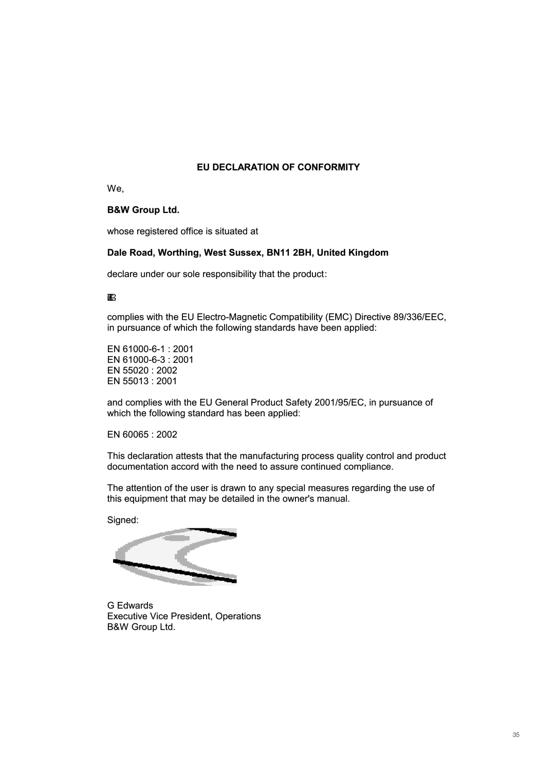 Bowers & Wilkins CT8.2 LCR owner manual 