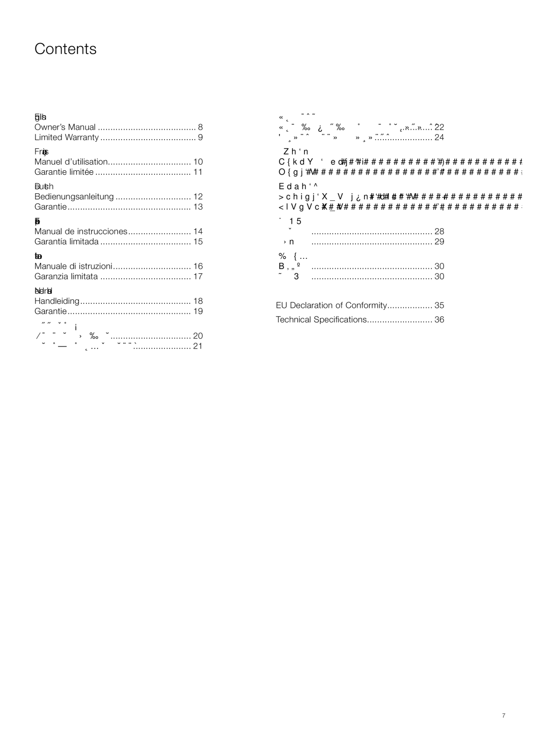 Bowers & Wilkins CT8.2 LCR owner manual Contents 