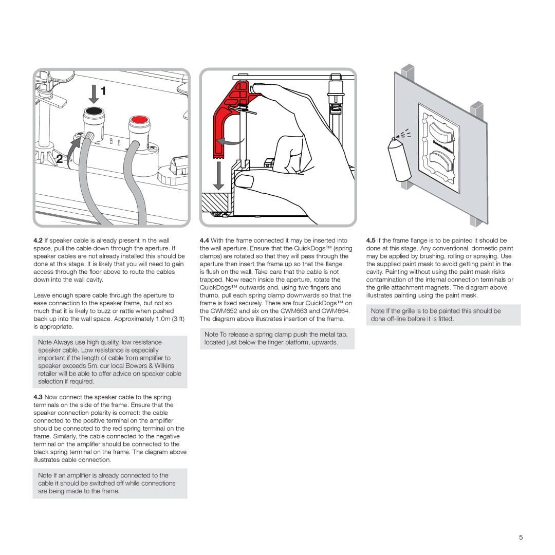 Bowers & Wilkins CWM6 manual 