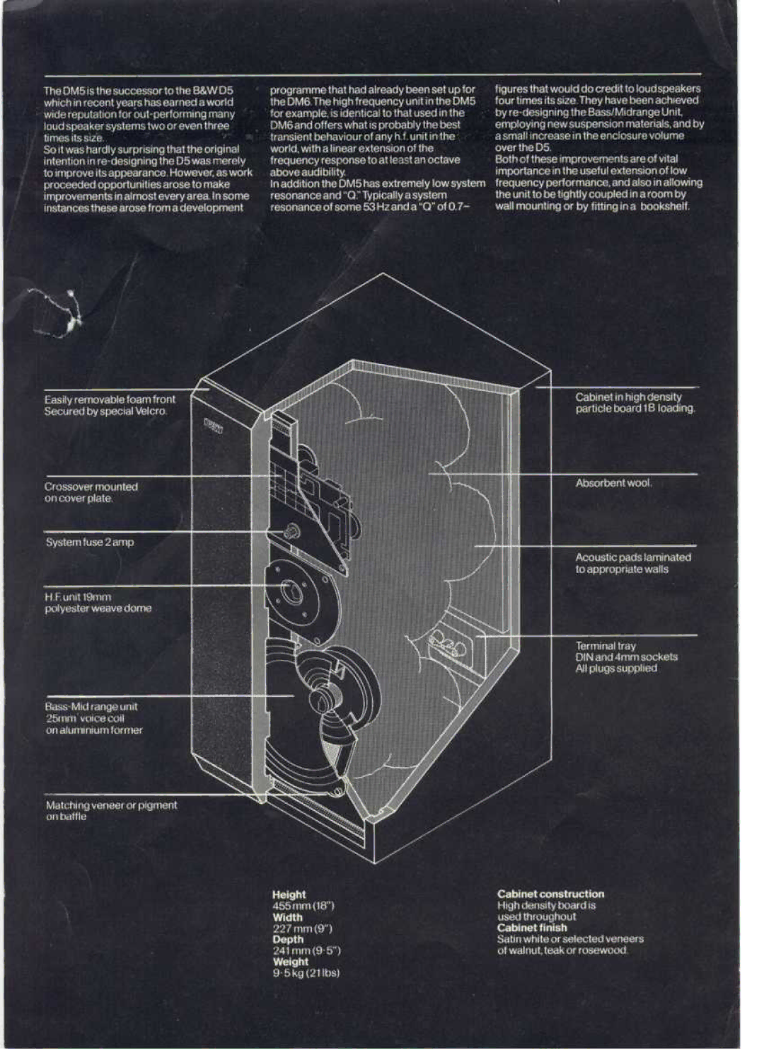 Bowers & Wilkins DM5 manual 