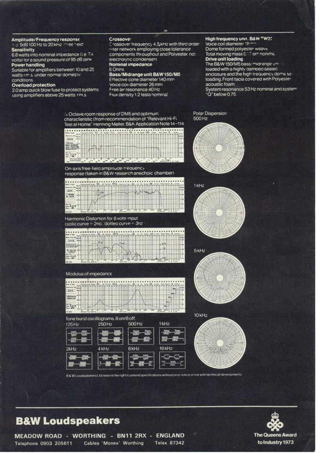 Bowers & Wilkins DM5 manual 