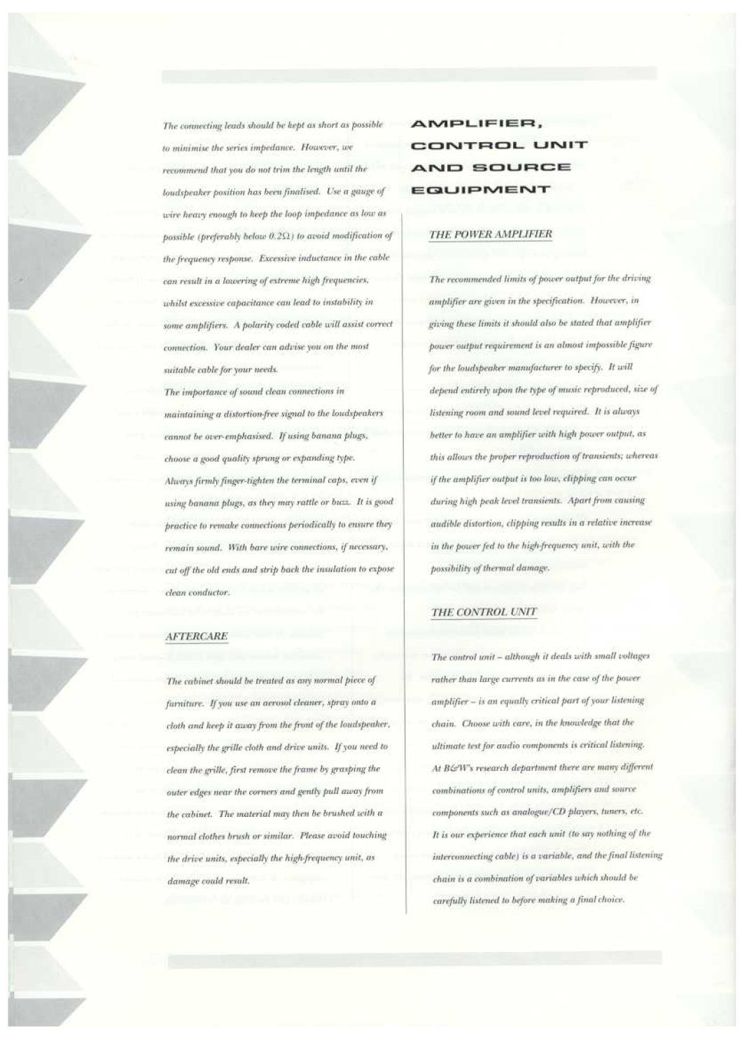 Bowers & Wilkins DM600i manual 