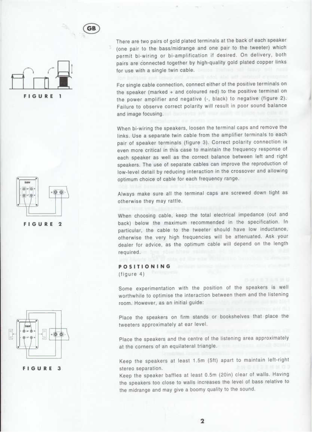 Bowers & Wilkins DM601 manual 