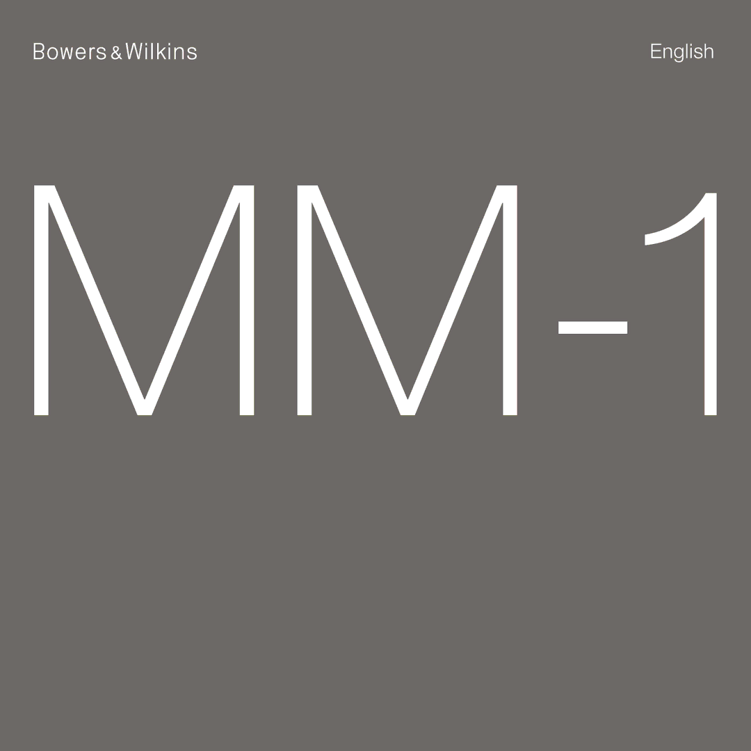 Bowers & Wilkins MM-1 manual 