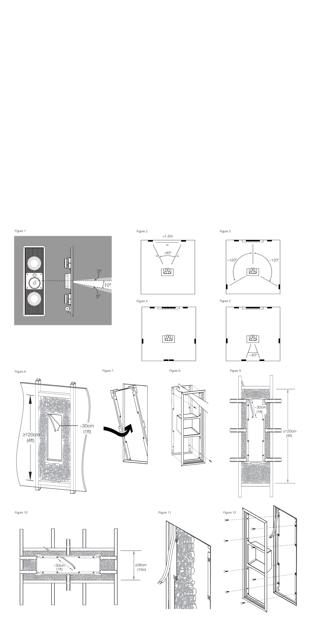 Bowers & Wilkins Signature 8NT installation instructions 10º 