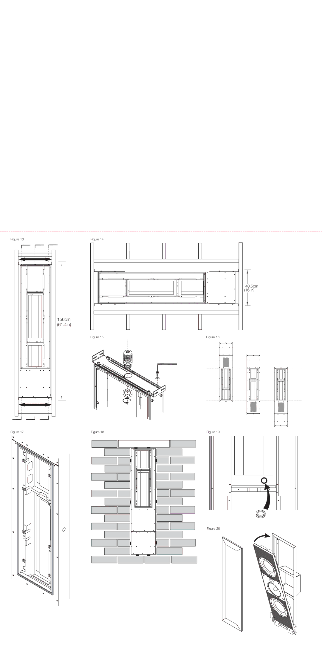 Bowers & Wilkins Signature 8NT installation instructions 156cm 61.4in 