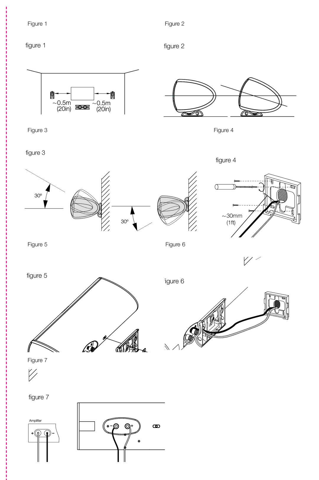 Bowers & Wilkins Speaker owner manual 30mm 1ft 