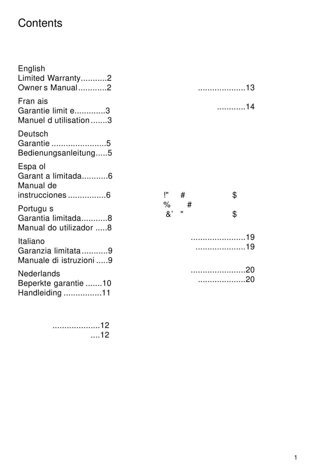 Bowers & Wilkins XT4 owner manual Contents 