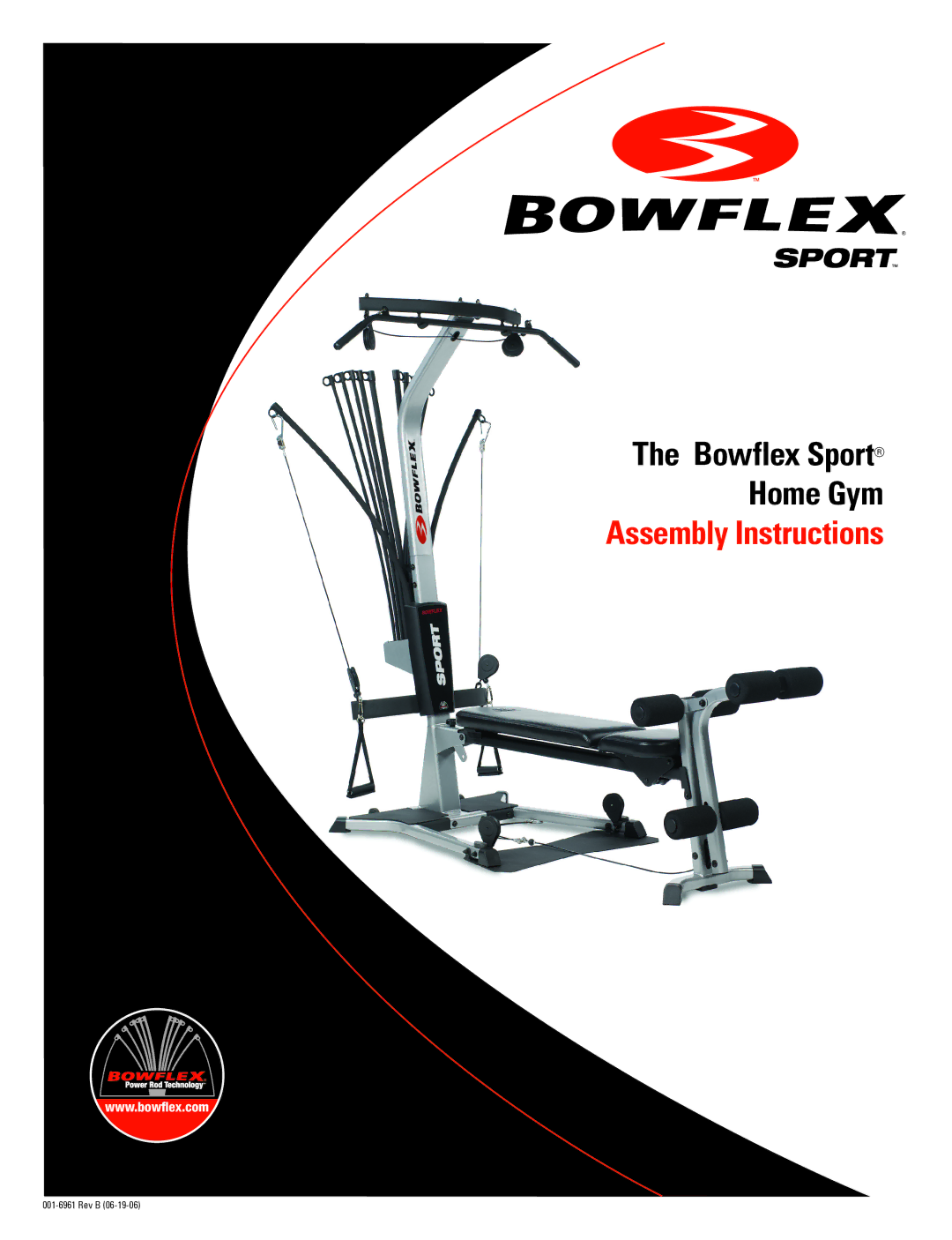 Bowflex 001-6961 manual Bowflex Sport Home Gym, Assembly Instructions 