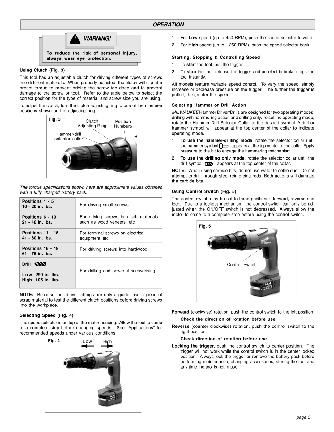 Bowflex 0513-21 manual Operation 