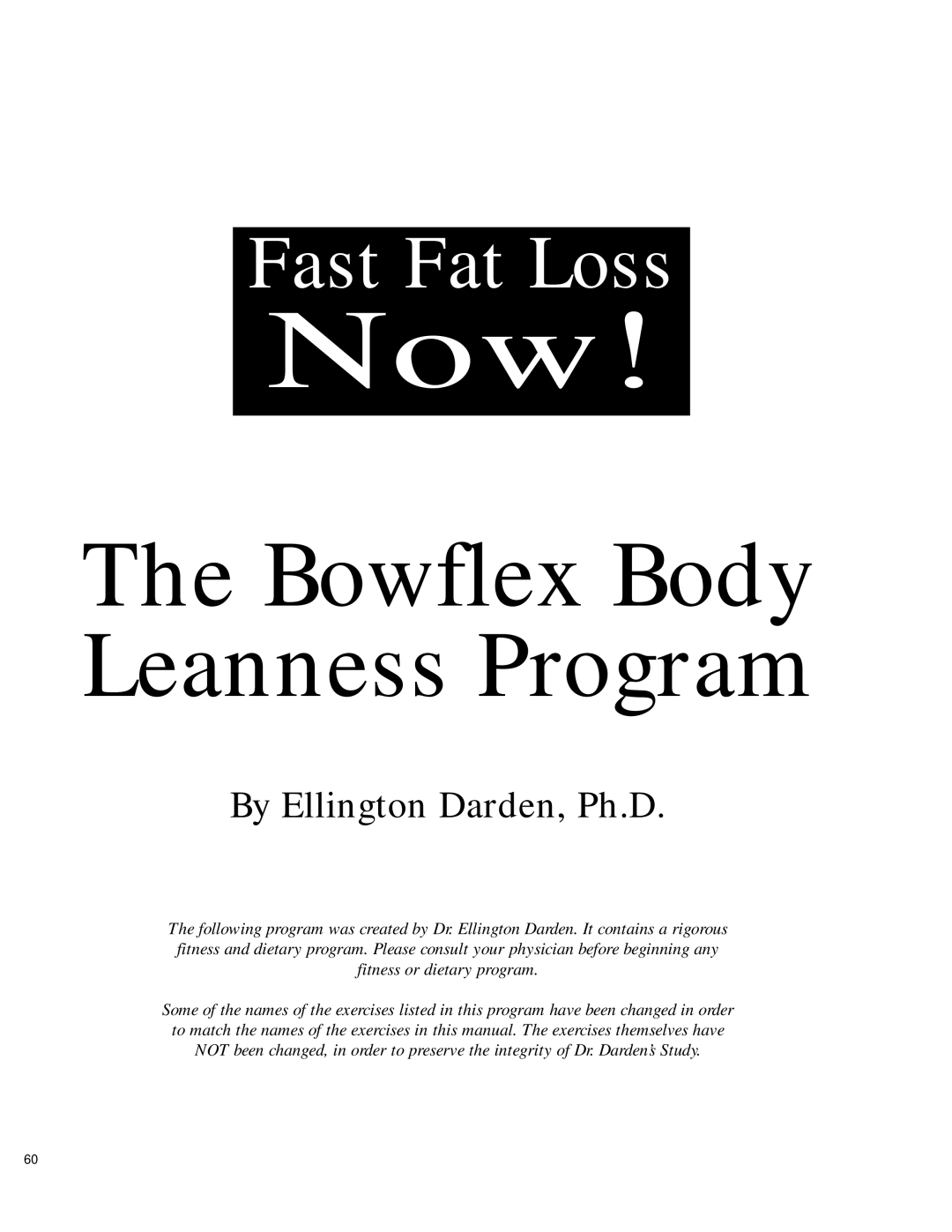 Bowflex 2 manual Now 